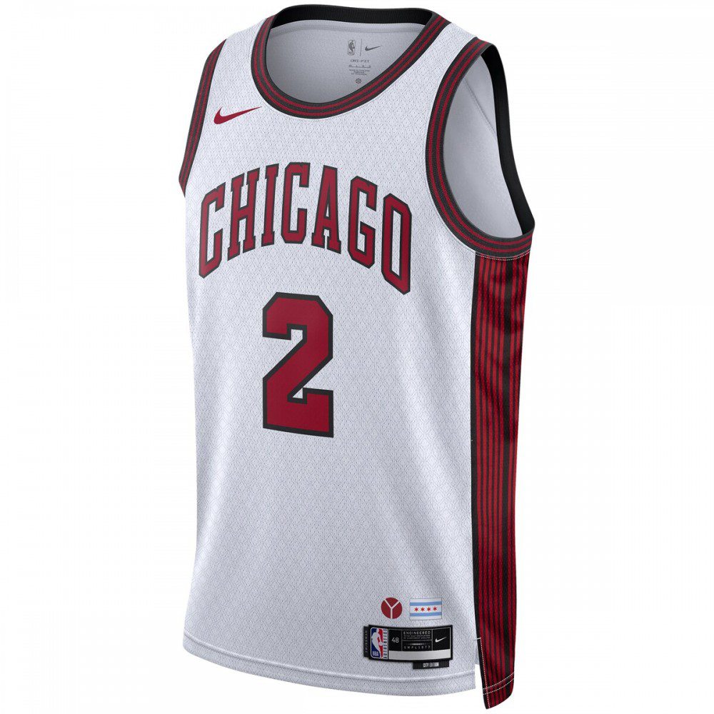 Lonzo Ball Chicago Bulls Unisex 2022/23 Swingman Jersey - City Edition - White-Pro Kit Vault | Brand New 26/27 Sports Jerseys